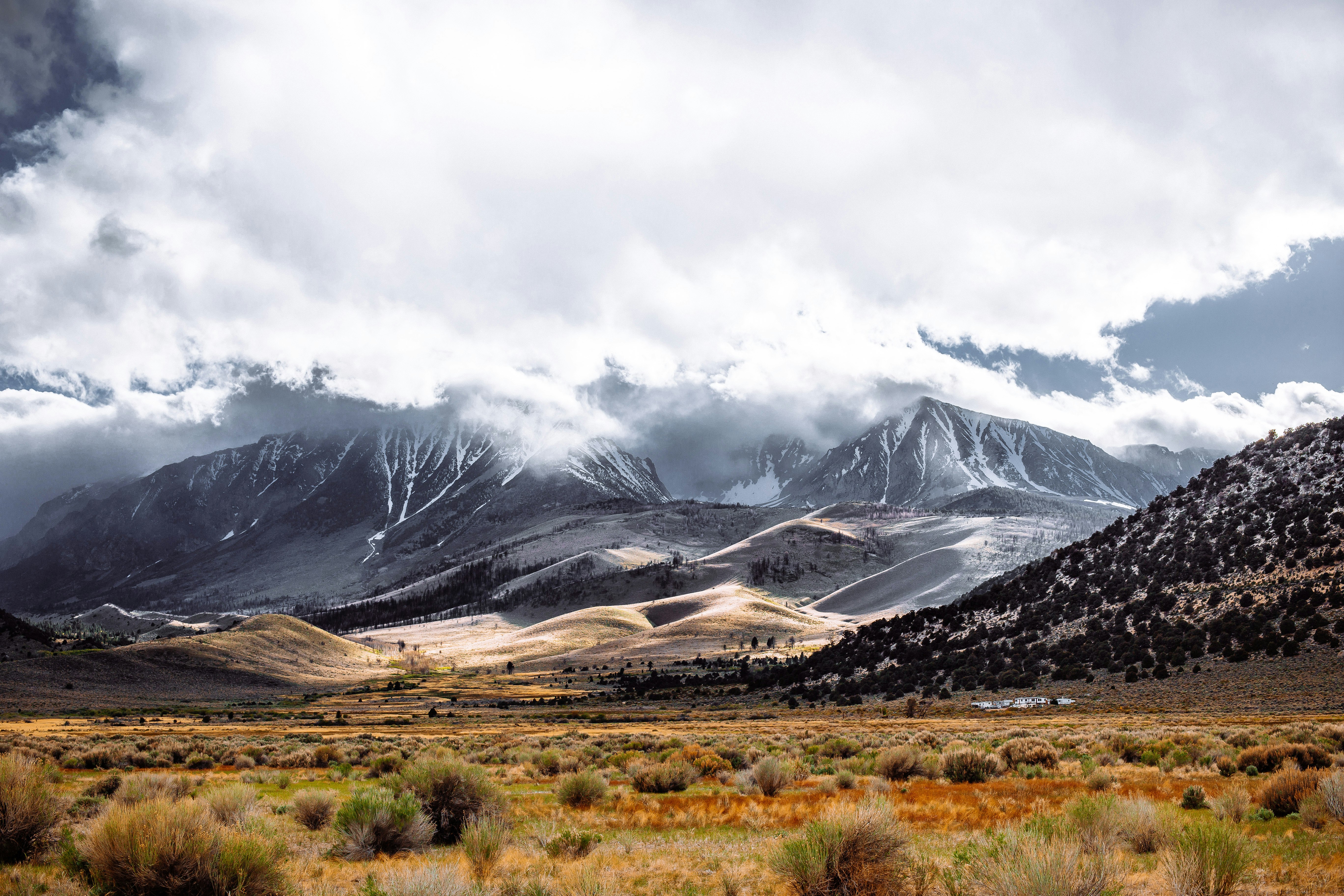 snow-capped mountain during daytime